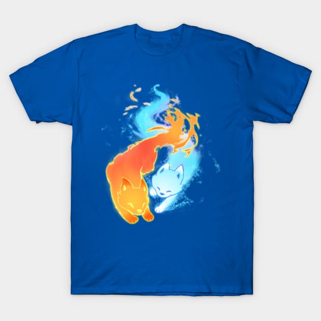 Fire and Ice T-Shirt by Binoftrash